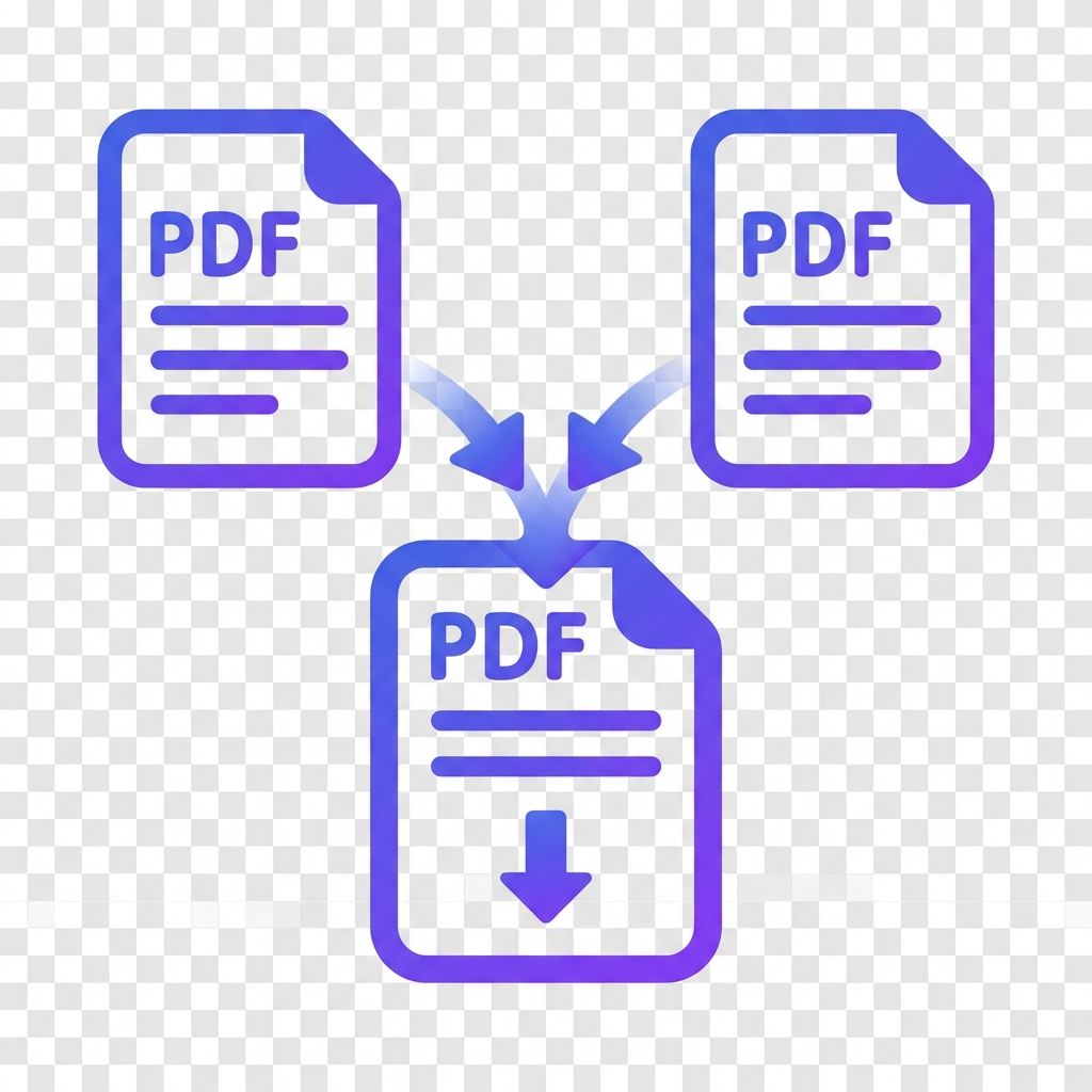 PdfXpo PDF Merger upload interface showing multiple files queued for merging