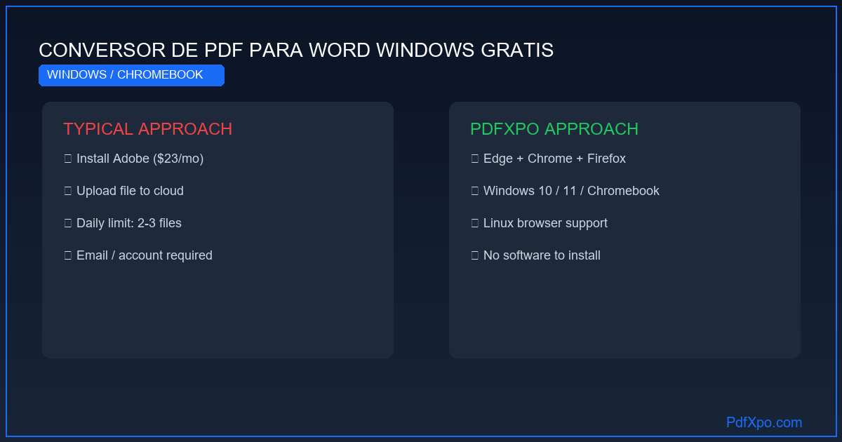 Converter PDF para Word no Windows 10/11 – grátis