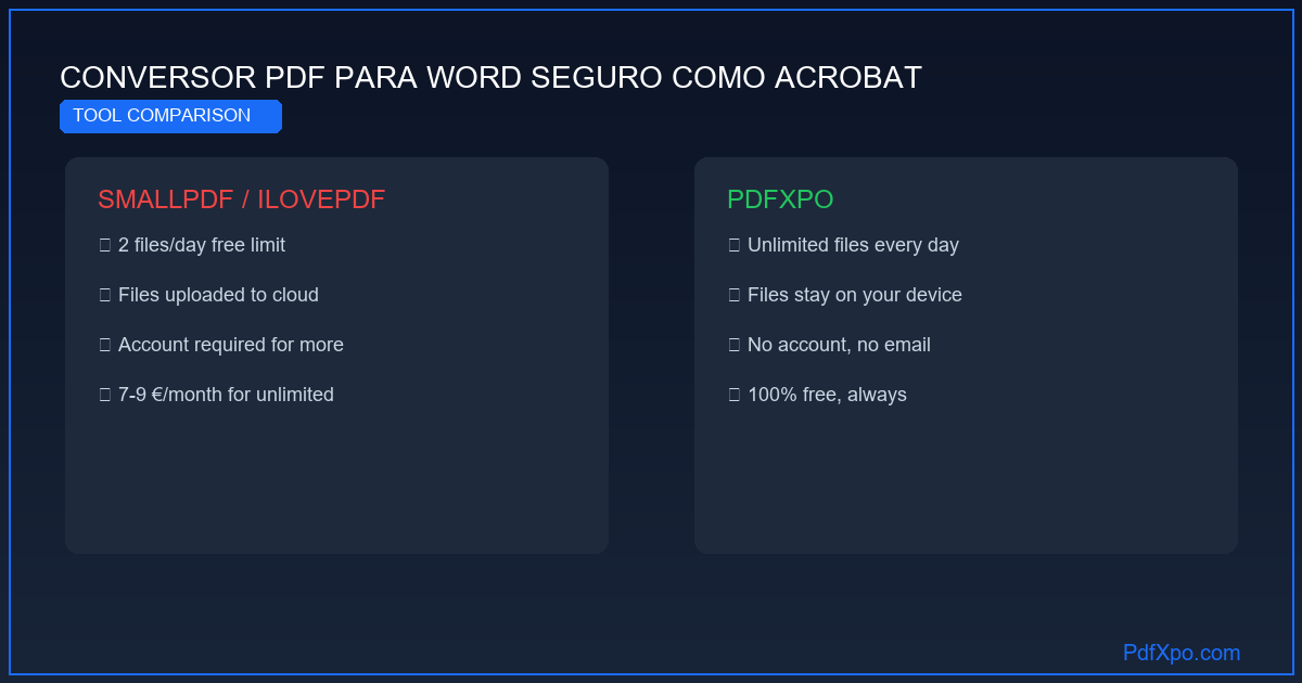 Converter PDF para Word gratuitamente online – rápido e preciso