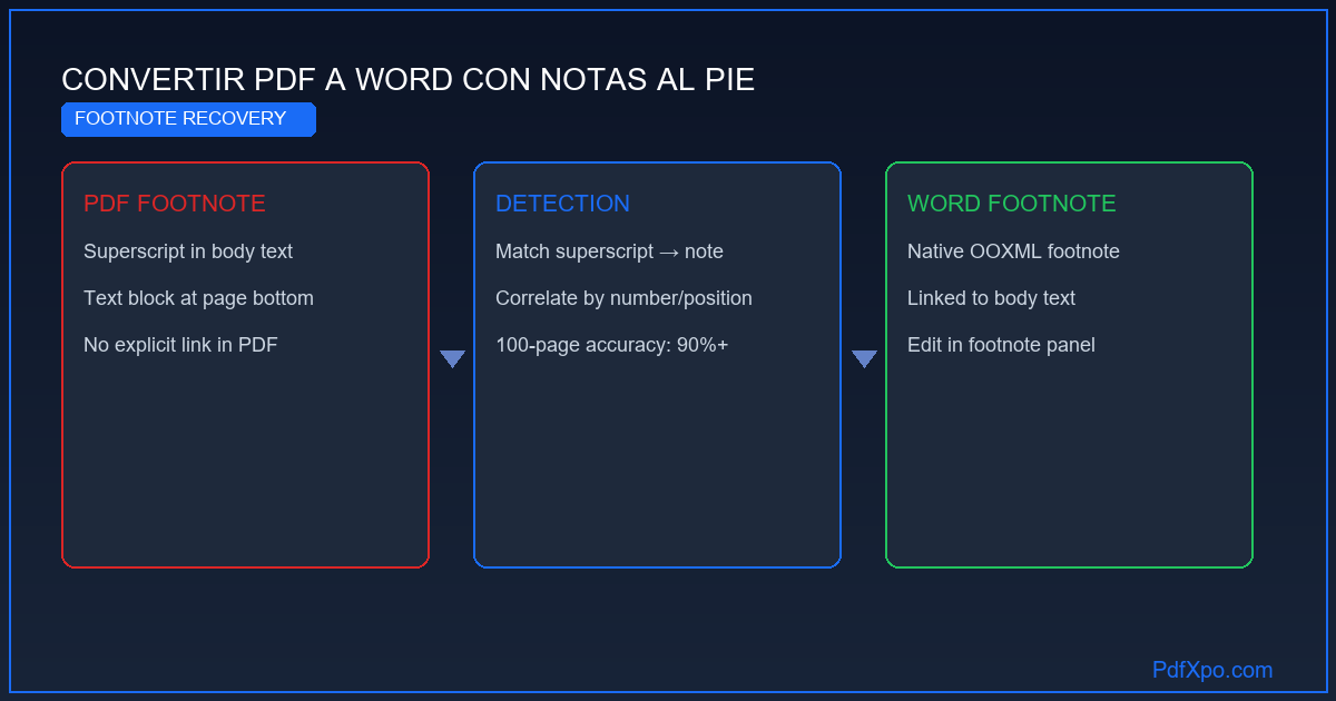 Convertir PDF a Word con notas al pie – gratis