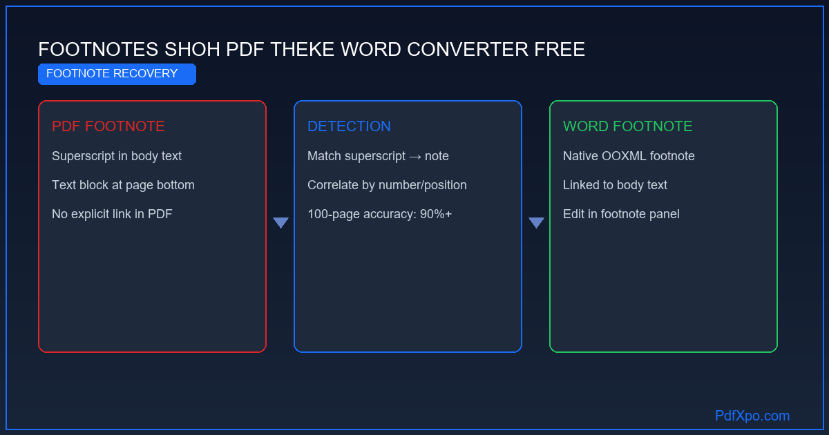 ফুটনোট সংরক্ষণ করে PDF থেকে Word রূপান্তর